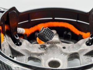 Jeep Wrangler JL Custom Steering Wheel - Carbon Fiber - Round Top/ Flat Bottom - Perf Leather/ Black Stitch Jeep Wrangler JL Custom Steering Wheel - Carbon Fiber - Round Top/ Flat Bottom - Perf Leather/ Black Stitch